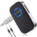 COMSOON Bluetooth Receiver for Car, 3.5mm AUX Bluetooth Car Adapter