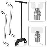 Garbage Disposal Wrench, Garbage Disposer Unjamming Wrench with 2 PCS Garbage Disposal Allen Wrench Tool, Designed to dislodge jams or clutter from above the sink -Black