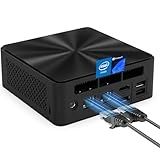 Mini PC, Intel Alder Lake N100 (up to 3.4GHz), 16GB RAM 512GB M.2 SSD Dual LAN, Mini Desktop Computers Windows 11, 4K Triple Display, Type-C, WiFi 6, BT 5.2, Micro PC for Home Office Back to School