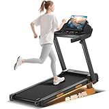 14% Treadmills for Home with Handle, 3 in 1 Portable Treadmill with Incline, Foldable Treadmill with Three Screen, 12 Preset Programs, 400LBS