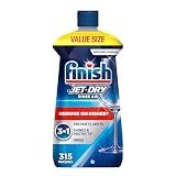 Finish Jet-Dry Dishwasher Rinse Aid, Compatible with Dishwasher Detergent, Prevents Spots & Residues, Dries, Shine & Protects, 32 oz, 315 washes