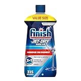 Finish Jet-Dry Dishwasher Rinse Aid, Compatible with Dishwasher Detergent, Prevents Spots & Residues, Dries, Shine & Protects, 32 oz, 315 washes