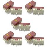 10Pcs Original Mouse Micro Switch 3Pins 30M Clicks Mice Mute Button Set Yellow Mouse Microswitch On Off Micro Switches