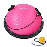 Ativafit Balance Ball Half Exercise Ball Balance Trainer Inflatable Yoga Ball for Home Gym Workouts Core Strength Fitness Half Ball with Resistance Bands, Pump, Support to 660 lbs