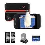 KanDao QooCam EGO - Viewer-Integrated 3D VR Camera, 24MP/8K Photos/4K 60FPS Videos Stereoscopic 3D Instant Display Camera, Compatible on VR Headsets/AR Glasses/Projectors, Charging Kit