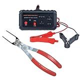 Sound Troubleshooting Automotive Relay Tester with Relay Puller - 12V Auto Relay Diagnostic Tool, Car Relay Tester with Battery Clips, Relay Testing Kit, Electrical Systems Tool | Patented