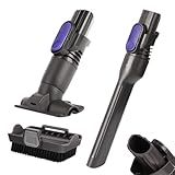 Vacuum Crevice Tool Brush Replacement Parts Compatible with Shark Pet Cordless Stick IX141 IZ462H IZ483H IZ363HT IZ361H IZ163H IZ362H Removable two-in-one Tool Brush Attachments for D-Shaped Vacuum