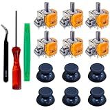 SOSS GAMING® Hall Effect Joysticks UPGRADE Kit for Playstation 5 Dualsense Controllers - Fixes Stick Drift, Broken, and Loose Joysticks (6 Pack) - Soldering Required
