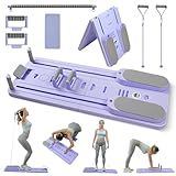 Pilates Board-Pilates Reformer Set 6 in 1 Multifunctional Abdominal Pilates Board for Home Workout Equipment, Foldable Pilates Portable Reformer Machine, Ab Board Trainer for Women