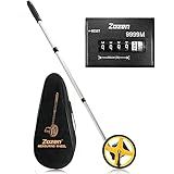 Zozen Measuring Wheel in Meters, Meters Measure Wheel – Metric Units [Up to 9,999m], Rolling Measurement with Carrying Bag, Telescopic/One Key to Reset/Starting Point Arrow.