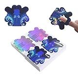 ZBX 200Pcs Nail Forms Extension Sticker Laser Color Sticker for Acrylic Nails Poly Nail UV Gel Nail Art Form Tips Guide Stickers