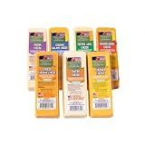 Wisconsin Cheese Company – Specialty Cheese Block Sampler Pack – 7 Flavors Including Cheddar, Pepper Jack, Swiss, Gouda, Salami, Smoked Cheddar & Tomato Basil – Charcuterie Board Gift Set (4 oz Each)