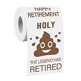 Retirement Toilet Paper Gift for Men and Women Roll Prank Funny Retired Gifts Novelty Toilet Paper Present for Co-Worker Happy Retirement Party Decorations, The Legend Has Retired Party Supplies.