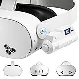 Battery Pack for Meta Quest 3/3S/2 - 18W Fast Charging Extended Battery with LCD Display - Lightweight VR Accessories Compatible with Oculus Quest 2/3/3S - 5000mAh Portable Battery Extra 1-2H Palytime