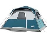 Instant 6 Person Tent for Camping with Rainfly, Under 60s Setup, 10 x 9ft