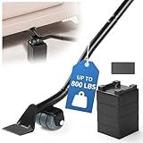 Furniture Lifter Tool Set – Save 80% Effort – Lifts up to 800 lbs – Heavy-Duty Steel Lever with 4 Plastic Base Pads, Ideal for Moving Sofas, Appliances, Furniture Jack Lifter Tool (29 in)