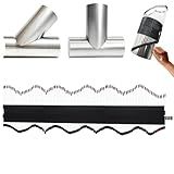 Multi Surface Pipe Profiling Tool, Pipe Cutting Template Multi Functional Shape Duplicator, Lightweight and Wear-Resistant Fiberglass Material for Tiles Floors DIY Pro Plumbing (0-10" Pipes)