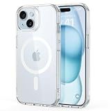 ESR for iPhone 15 Case, Compatible with MagSafe, Shockproof Military-Grade Protection, Scratch-Resistant Back, Magnetic Phone Case for iPhone 15, Classic Hybrid Case, Clear