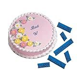 Anyana 6pcs set Cake Words Happy Birthday & Best Wishes & Congratulations & Anniversary cookie fondant stamper biscuit stamp impression cutter cupcake decorating Sugarcraft Cake Decoration topper