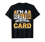 Real Estate Agent Salesperson Funny Realtor Card Real Estate T-Shirt