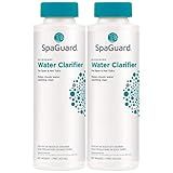 SpaGuard Spa Water Clarifier, 1 Pint, Pack of 2, Makes Cloudy Water Sparkling Clear, Eliminates Odor, Suitable for Spas and Hot Tubs