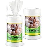 Swiffen 200 Pcs Egg Washer for Fresh Egg, Disinfectant Cleaning Wipes for Chicken Poultry Coop Cleaning Accessories