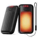 Hand Warmers, 2 Pack Rechargeable Hand Warmer, Pocket Heating Electric Hot Hands Handwarmers, Camping Hunting Gear, Gifts for Women, Men, Christmas, Golf, Portable Outdoor Heater (Black)
