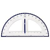LEARNING ADVANTAGE Magnetic Dry Erase Protractor - Geometry Measurement Tool - for Whiteboards and Chalkboards - Teach Geometric Math Concepts - Angles and Shapes (7591)