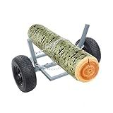 Heavy Duty Log Skate Towing Dolly Sturdy Lumber Moving Tool for Log Timber Firewood Transport Great for Outdoor Farm Garden Logging and Yard Hauling Tasks with Strong Chain Grey 1500 Lbs