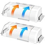 Air Vent Deflector 2 Pack, 9-15 Inch Adjustable Magnetic Heat Redirector