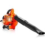 Getell Handheld Gas Leaf Blower – 26cc 2-Cycle Engine, 180 MPH, 380 CFM – Gas Powered Blower for Lawn Care, Leaf Cleanup, Driveways, and Light Snow Removal (GET264)