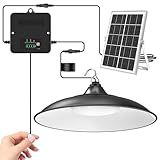 APILAB Solar Shed Light Indoor Outdoor, 2000LM Daytime Available Pendant Light with Pull String, Dusk to Dawn, 3 Lighting Modes Solar Lights Indoor, IP65 Waterproof for Barn, Gazebo, Shop, Garage