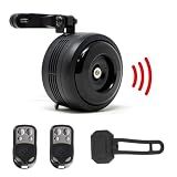Waterproof Bike Alarm Horn with Remote Control - Eco-Friendly, USB Rechargeable, Powersports Anti-Theft Alarm with Vibration Sensor for e-Bike, MTB, Dirt Bikes, Scooters & Motorcycles