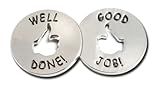 Trainers Warehouse Good Job - Well Done Tokens (10/Set) | Encourage Sharing Appreciation - "Good Job" on one Side - The Other Side "Well Done"