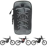 Phone Bag for Ebike, Pouch Fits for Surron Light Bee/Talaria/X260/X160/E Ride Pro/Surron Ultra Bee EDirt Bike, Motorcycle Front Battery Frame Cover Storage Bag for Electric Dirt Bikes (Grey)