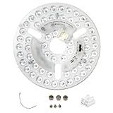 DPXMYG 6" LED Ceiling Fan Light Retrofit Kit,22W,5CCT 3000K/3500K/4000K/5000K/6000K Adjustable,120VAC ETL Light Kit for Ceiling Fan