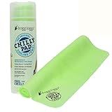 FROGG TOGGS Chilly Pad, Instant Cooling Towel, Long Lasting, Reusable, Sports and Outdoors Neck Towel 33x13, Hivis Lime Green