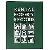 BookFactory Rental Property Record Book/Rental Property Log Book -8.5'' x 11'', 100 Pages, Laminate Hardbound (Made in USA)