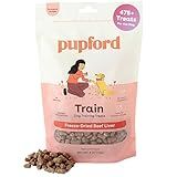 Pupford Freeze Dried Training Treats for Dogs & Puppies, 475+ Three Ingredient Bites (Beef Liver, 4 oz)