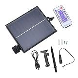 CHICIRIS Solar Battery Box for LED String Lights, Outdoor Lights Control Panel with DC Charging 8 Remote Modes Pack Powered Lithium Lamp with Remote (Output Boost 24V)