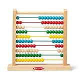 Melissa & Doug Abacus Classic Wooden Toy with 100 Colorful Beads