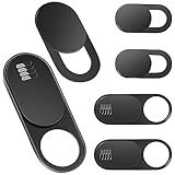 Toojcc Laptop Camera Cover Slide,3 Large+3 Small Ultra Thin Webcam Cover for Laptop,Computer,Tablet,Apple Devices and Tesla Model 3/Y Interior Cabin Camera,Web Cam Blocker Protect Your Privacy