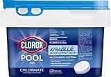 Clorox Pool&Spa XTRABLUE 3” Chlorinating Tablets, Individually Wrapped, Kills Bacteria & Stops Algae (5 LB)