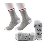 JXGZSO 2 Pairs Accountant Gift Tax Season Merch Cpa Socks Do Not Disturb During Tax Season Socks Accounting Gift (During Tax Season)