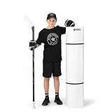 Better Hockey Portable Roll-Up Shooting Pad - Feels Like Real Ice, for Passing Stickhandling and One Timers, Large 4.5 Foot x 10 Foot Size