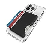 Speck iPhone Wallet MagSafe Accessory - Removable ClickLock No-Slip Interlock - Holds 1-3 Cards - Soft Touch Finish, Scratch Resistant Card Holder Built for MagSafe - Black