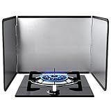 KOBSAINF 3 Sided Splatter Guard,Foldable Stainless Steel Oil Splatter Screens for Frying,Oil Splash Insulation Board,Nonstick Oil Splatter Guard Stove Heat Insulation Board for Cooking