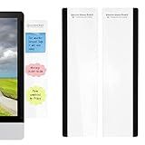 Office Desk Accessories 2pcs Multifunction Computer Monitor Memo Board - Transparent Computer Side Panel Memo Creative Monitor Side Panel Suitable for Office Home Desktop