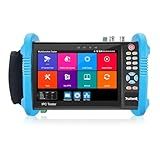 Rsrteng CCTV Tester 8K 32MP 4K 12MP IP Camera Tester 8MP TVI/CVI/AHD/CVBS CCTV Camera Monitor IP Discovery IPC Test WiFi POE Cable Tester Network Tools HD I/O VGA Power Output IPC-9800ADH Pro