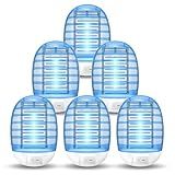 Indoor Bug Zappers, Mosquito Killer Indoor, Insect Traps for Home Mosquito Zapper for Baby & Pets, Kitchen, Living Room, Bedroom, Baby Room, Office (6 Pack)